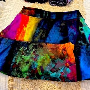 Vibrant colored tennis skirt!